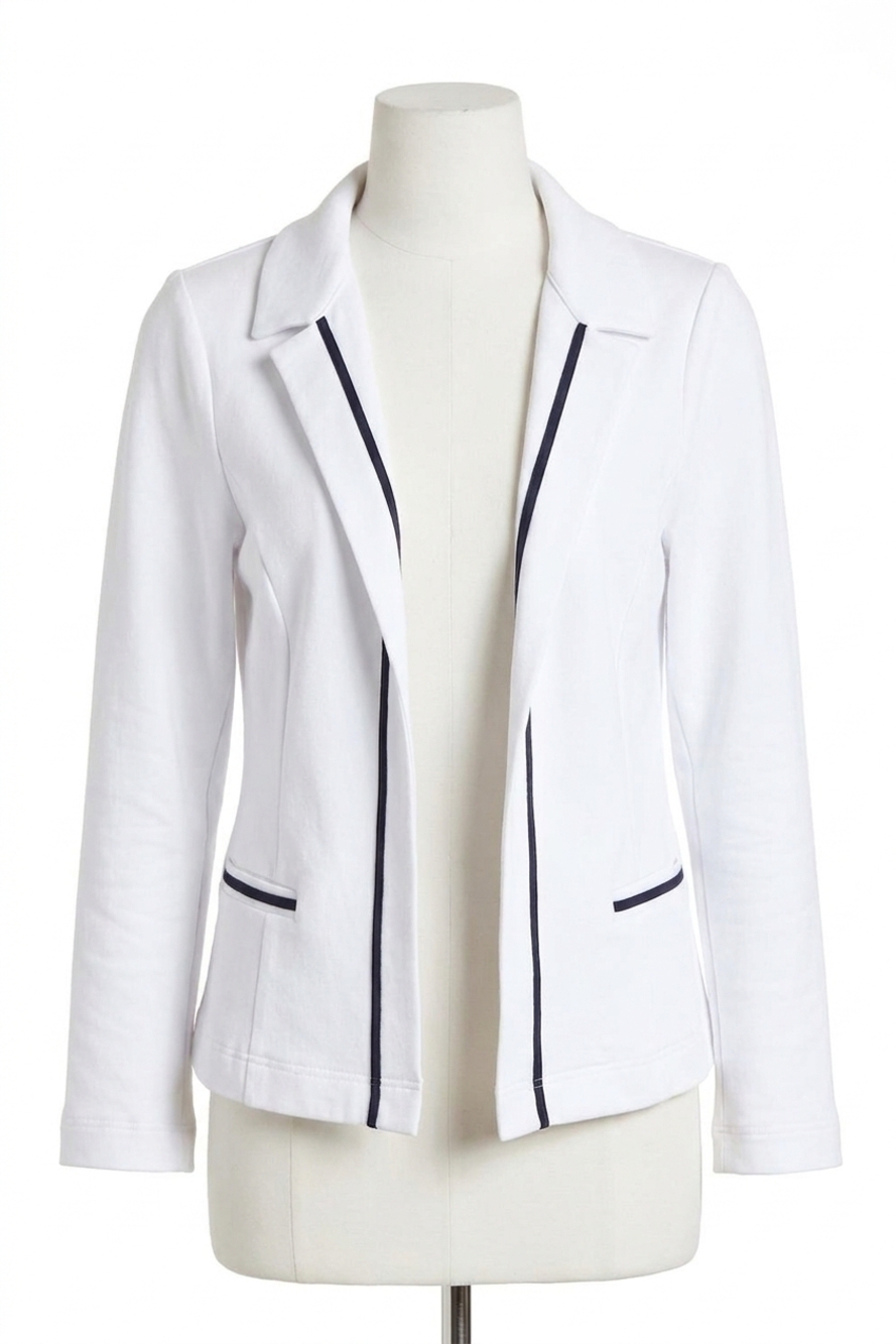 NEW DREW kristen terry jacket in white